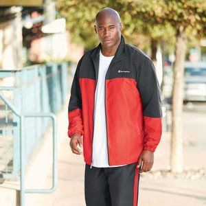 CHAMPION TRACK JACKET 5XLT MENS RED AND BLACK VINTAGE LOOK Y2K Basketball